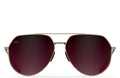 Tangle Free Aviator Hex - Cherry Fade Polarized